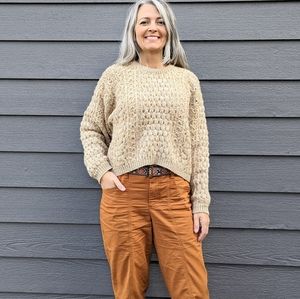 vintage ESPRIT wool fisherman sweater M